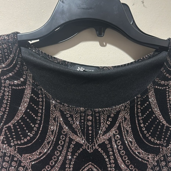 Jump Black and Pink Embellished Prom Dress - Picture 5 of 5